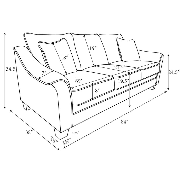 Tomkins Stationary Sofa - Orbit Furniture (Richmond,BC)