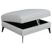 Clint Upholstered Ottoman with Tapered Legs Multi-color - Orbit Furniture (Richmond,BC)