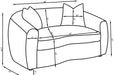 Isabella Stationary 3 Pc Sets - Orbit Furniture (Richmond,BC)