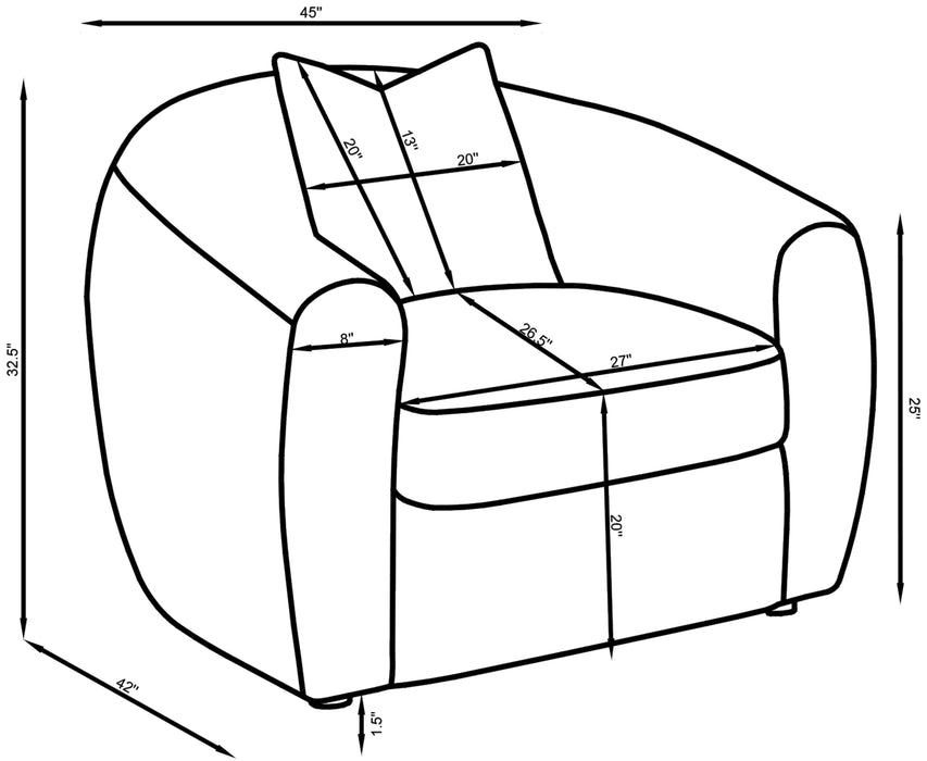 Isabella Stationary 3 Pc Sets - Orbit Furniture (Richmond,BC)
