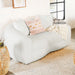 Isabella Upholstered Tight Back Loveseat White - Orbit Furniture (Richmond,BC)