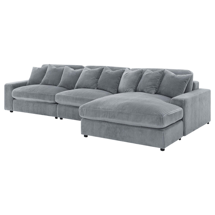 Blaine Upholstered Reversible Chaise Sectional Sofa - Orbit Furniture (Richmond,BC)