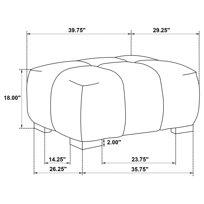 Octavia Ottomans - Orbit Furniture (Richmond,BC)