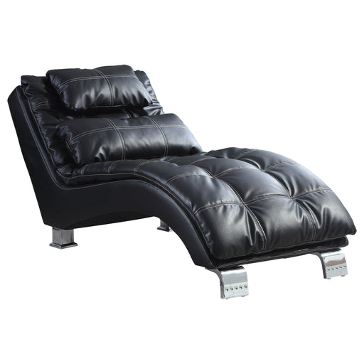 Dilleston Upholstered Chaise Black - Orbit Furniture (Richmond,BC)