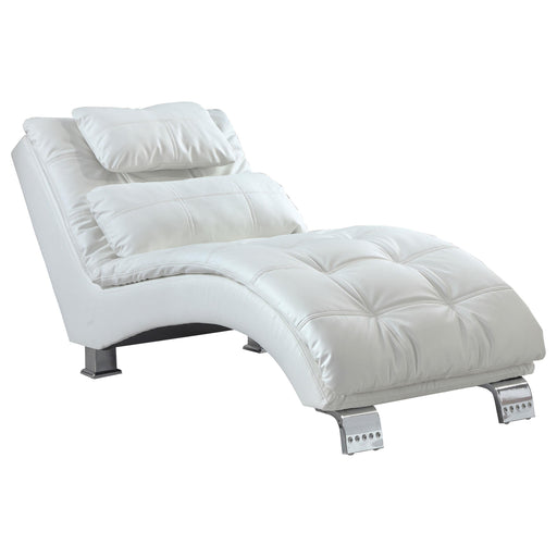 Dilleston Upholstered Chaise White - Orbit Furniture (Richmond,BC)