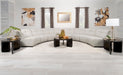 Charlotte Upholstered Curved Armless Chair Ivory - Orbit Furniture (Richmond,BC)