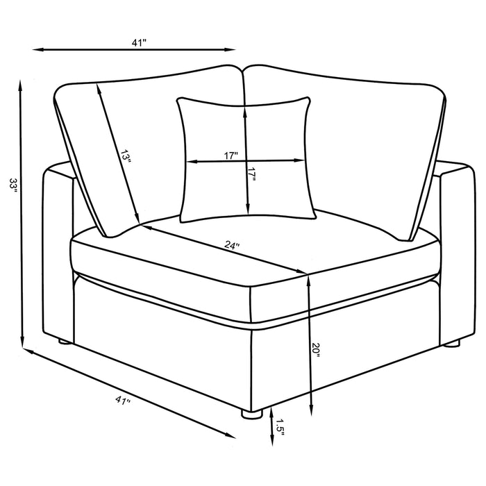 Serene 4 Pc Sectional Beige - Orbit Furniture (Richmond,BC)