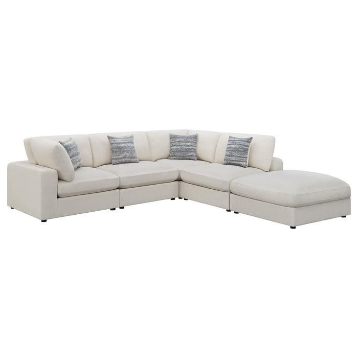 Serene 5-piece Upholstered Modular Sectional Sofa Beige - Orbit Furniture (Richmond,BC)