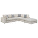 Serene 5-piece Upholstered Modular Sectional Sofa Beige - Orbit Furniture (Richmond,BC)