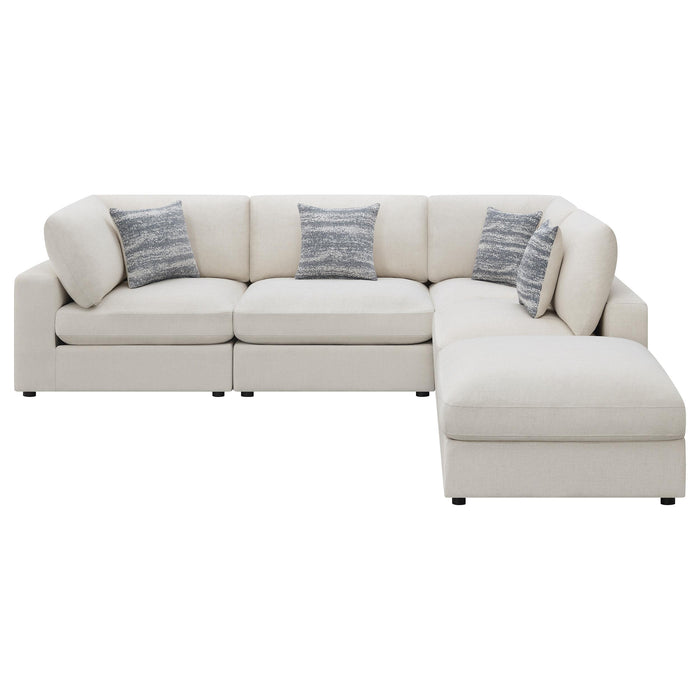 Serene 5-piece Upholstered Modular Sectional Sofa Beige - Orbit Furniture (Richmond,BC)