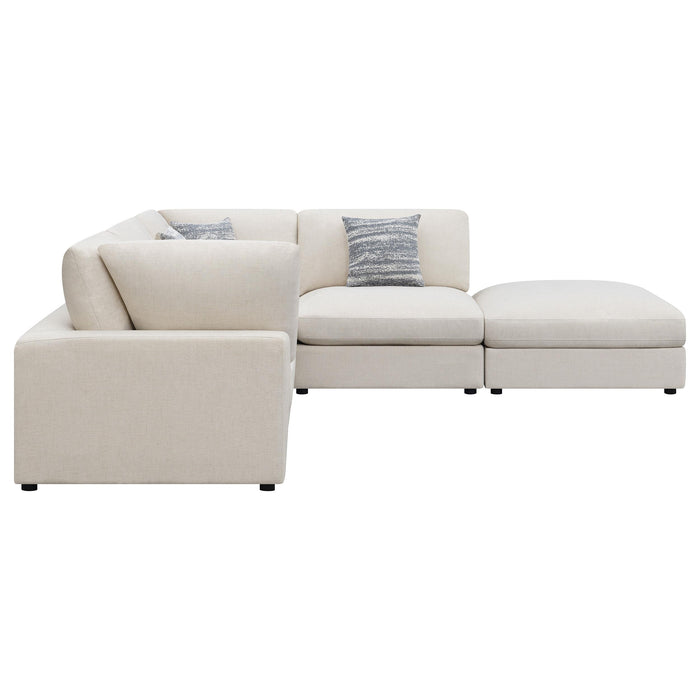 Serene 5-piece Upholstered Modular Sectional Sofa Beige - Orbit Furniture (Richmond,BC)
