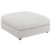 Serene Upholstered Rectangular Ottoman Beige - Orbit Furniture (Richmond,BC)