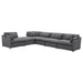 Hobson 6-piece Upholstered Modular Sectional Sofa Charcoal - Orbit Furniture (Richmond,BC)