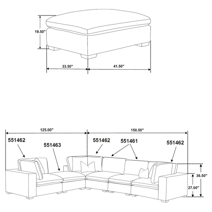 Lakeview Ottoman - Orbit Furniture (Richmond,BC)