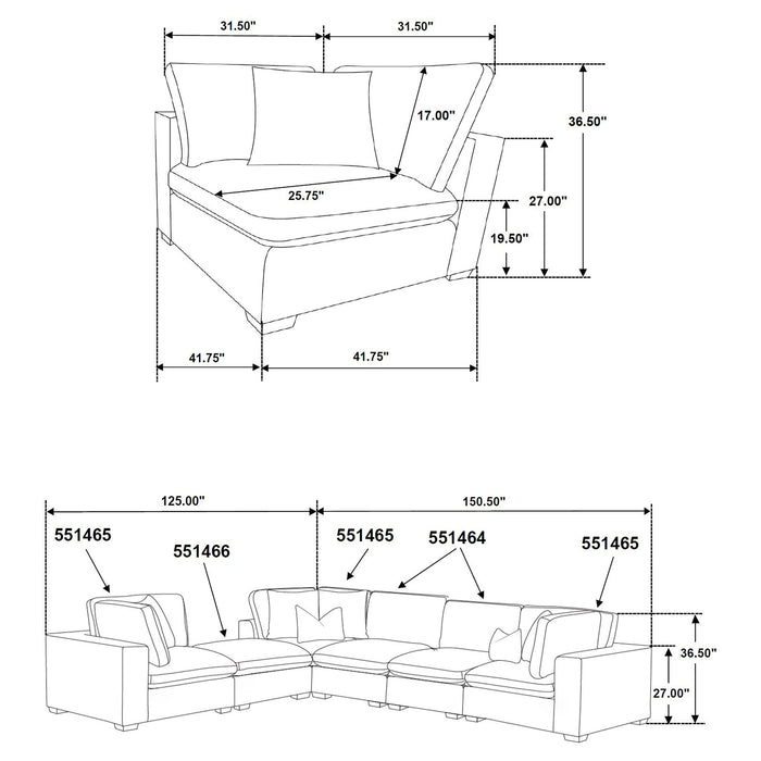 Lakeview Modular Sectionals Upholstered - Orbit Furniture (Richmond,BC)