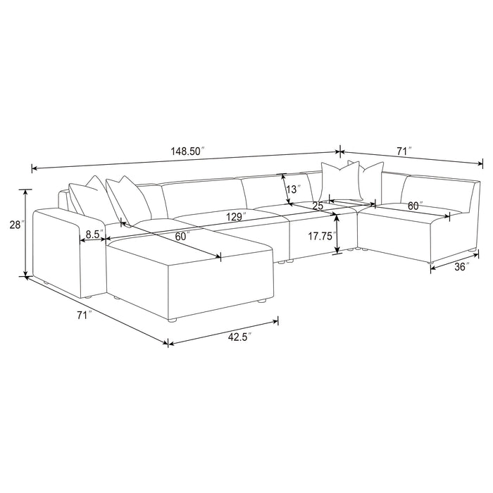 Freddie Sectionals 3 - Orbit Furniture (Richmond,BC)