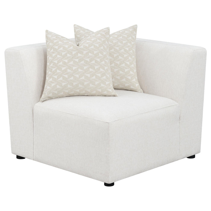 Freddie Upholstered Corner Chair Pearl - Orbit Furniture (Richmond,BC)