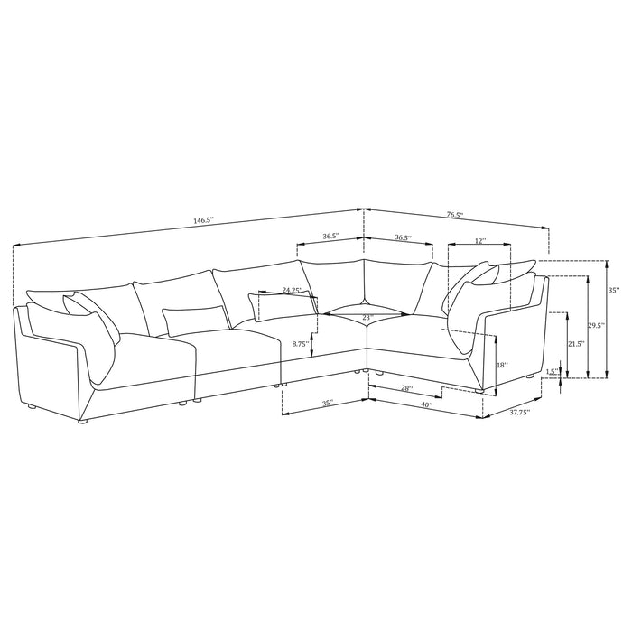 Sasha Modular Sectionals 2 - Orbit Furniture (Richmond,BC)