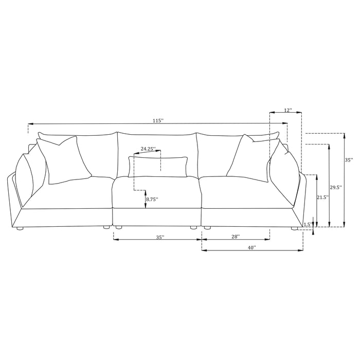 Sasha Stationary Sofas - Orbit Furniture (Richmond,BC)