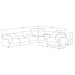 Sasha 6 Piece Sectionals - Orbit Furniture (Richmond,BC)