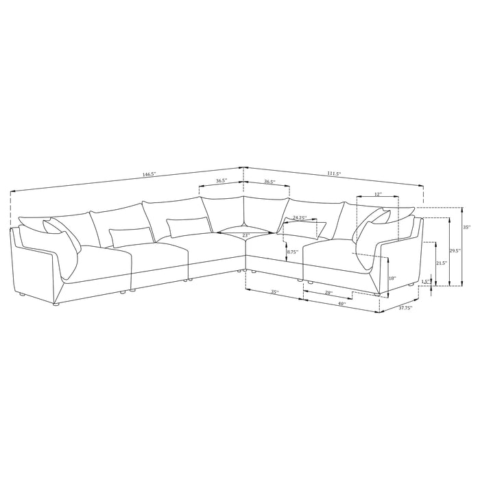 Sasha Modular Sectionals 2 - Orbit Furniture (Richmond,BC)