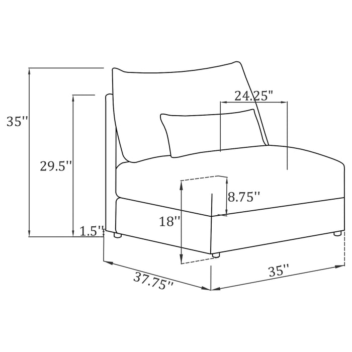 Sasha Accent Chair - Orbit Furniture (Richmond,BC)