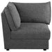 Sasha Upholstered Corner Chair Barely Black - Orbit Furniture (Richmond,BC)