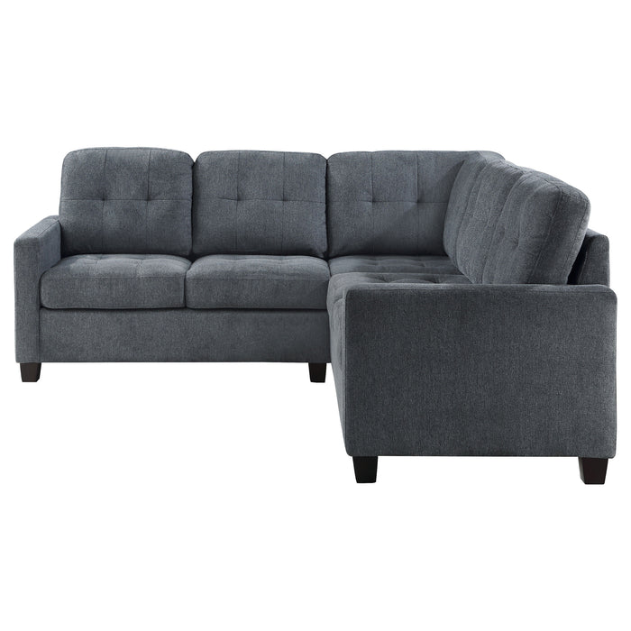 Georgina 5 Pc Stationary Sectionals Grey - Orbit Furniture (Richmond,BC)