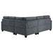 Georgina 5 Pc Stationary Sectionals Grey - Orbit Furniture (Richmond,BC)