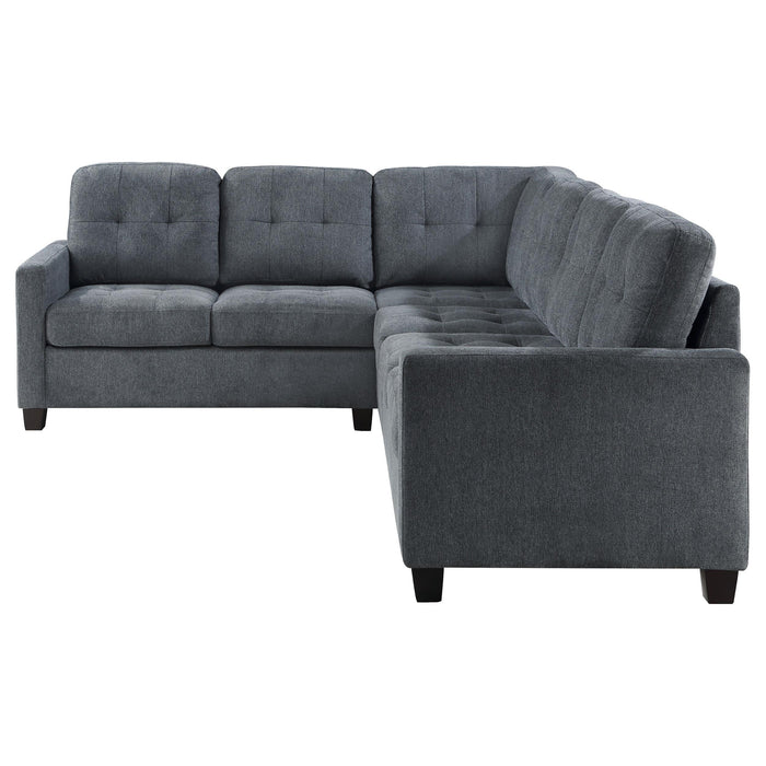 Georgina 4-piece Upholstered Modular Sectional Sofa Beige - Orbit Furniture (Richmond,BC)