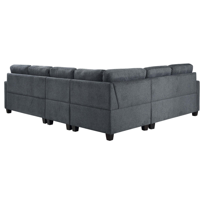 Georgina 4-piece Upholstered Modular Sectional Sofa Beige - Orbit Furniture (Richmond,BC)