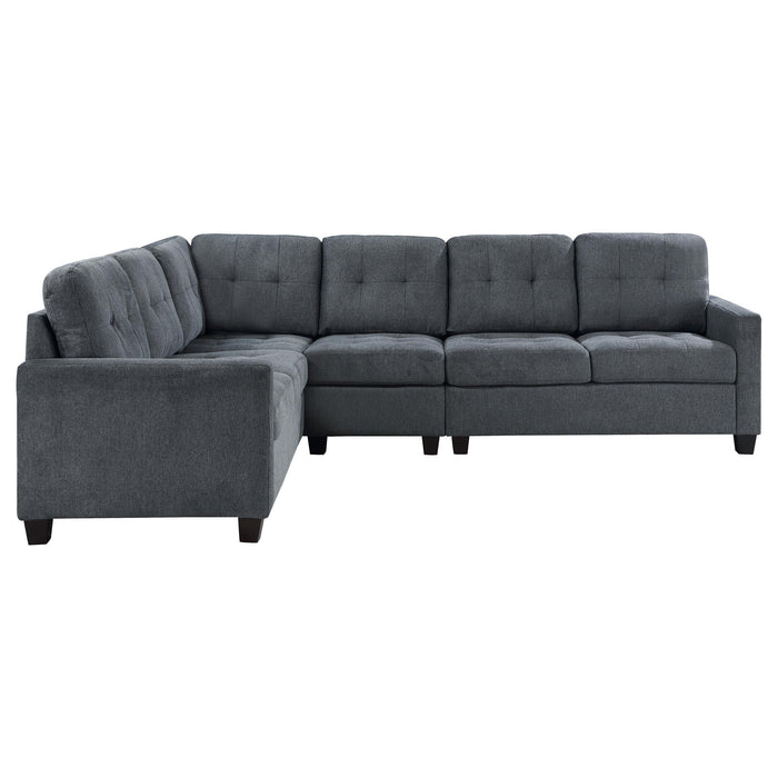 Georgina 4-piece Upholstered Modular Sectional Sofa Beige - Orbit Furniture (Richmond,BC)