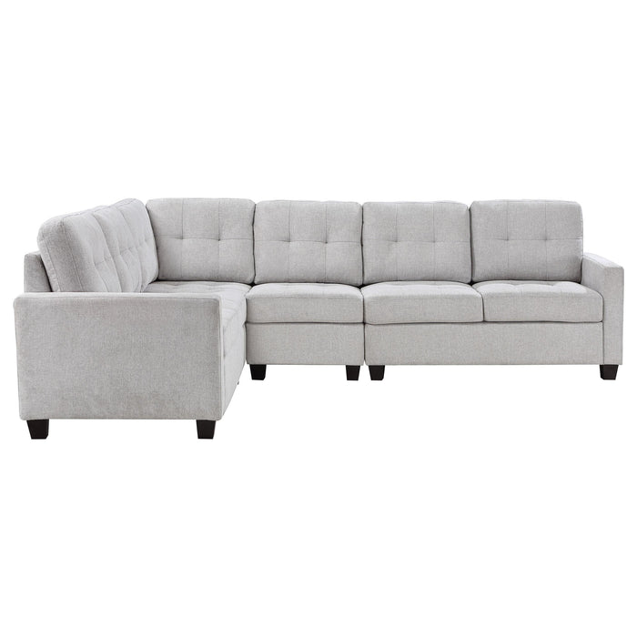 Georgina 4-piece Upholstered Modular Sectional Sofa Beige - Orbit Furniture (Richmond,BC)