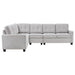 Georgina 4-piece Upholstered Modular Sectional Sofa Beige - Orbit Furniture (Richmond,BC)