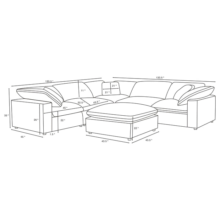 Raleigh Modular Sectionals Upholstered - Orbit Furniture (Richmond,BC)