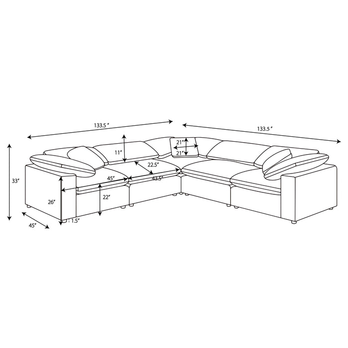 Raleigh Modular Sectionals Grey - Orbit Furniture (Richmond,BC)