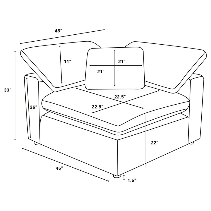 Raleigh Modular Sectionals Grey - Orbit Furniture (Richmond,BC)