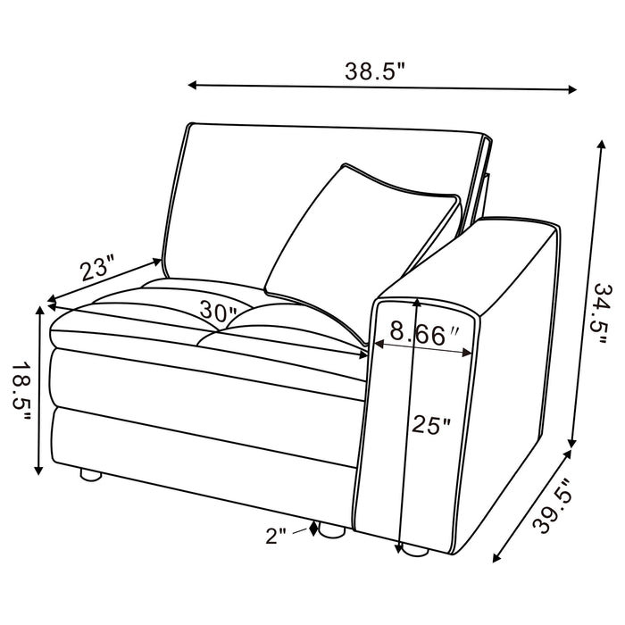 Atlantic Side Chair Sectionals - Orbit Furniture (Richmond,BC)