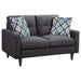 Watsonville Tufted Back Loveseat Grey - Orbit Furniture (Richmond,BC)