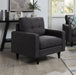 Watsonville Tufted Back Chair Grey - Orbit Furniture (Richmond,BC)