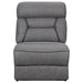Higgins Upholstered Armless Chair Grey - Orbit Furniture (Richmond,BC)