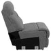 Higgins Upholstered Armless Chair Grey - Orbit Furniture (Richmond,BC)