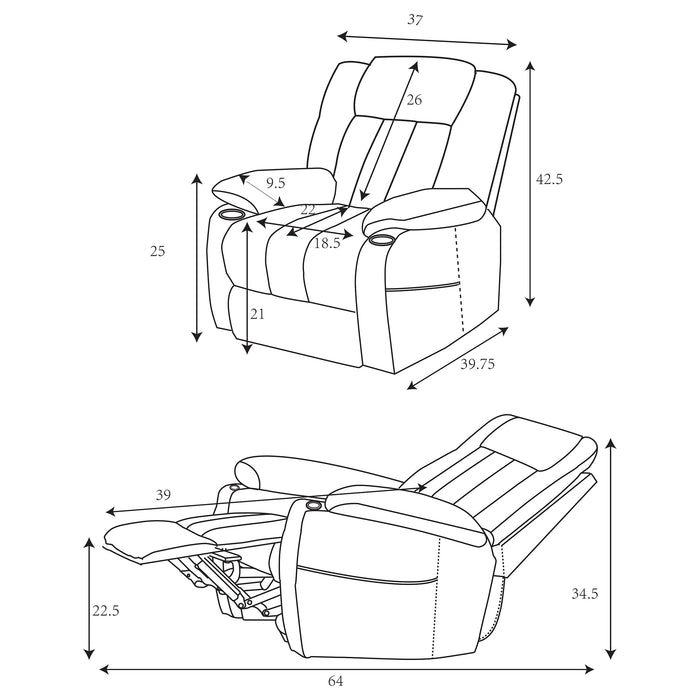 Houston Power Recliner - Orbit Furniture (Richmond,BC)