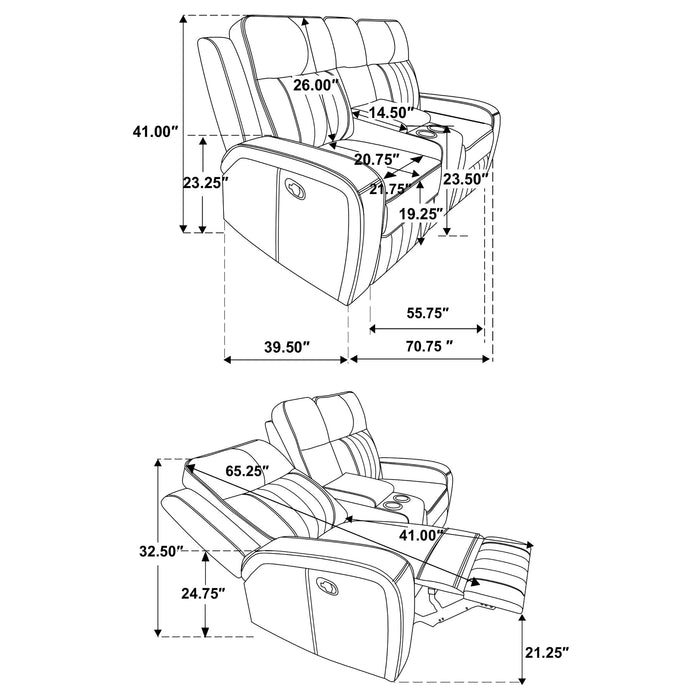 Raelynn Reclining 3 Pc Set - Orbit Furniture (Richmond,BC)