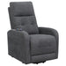 Howie Tufted Upholstered Power Lift Recliner Charcoal - Orbit Furniture (Richmond,BC)