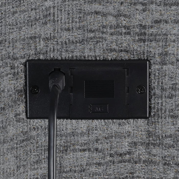 Bahrain Upholstered Armless Recliner Charcoal - Orbit Furniture (Richmond,BC)