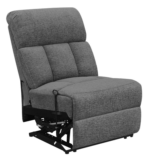 Bahrain Upholstered Armless Recliner Charcoal - Orbit Furniture (Richmond,BC)