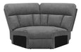 Bahrain Upholstered Wedge Charcoal - Orbit Furniture (Richmond,BC)