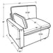 Collins Sectionals White - Orbit Furniture (Richmond,BC)