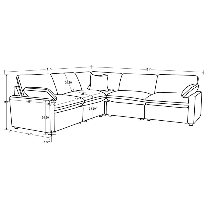 Collins Reclining Sectionals Upholstered - Orbit Furniture (Richmond,BC)
